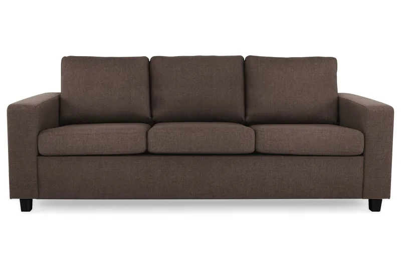 Crazy 3-personers Stofsofa, Brun