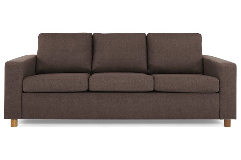 Crazy 3-personers Stofsofa, Brun