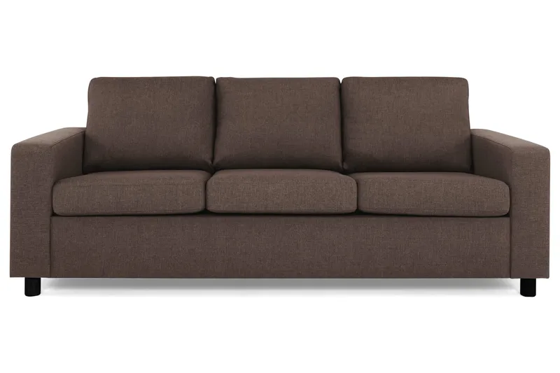 Crazy 3-personers Stofsofa, Brun