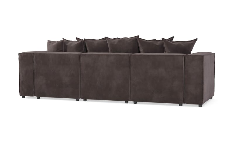 Cubo 4-personers Dyb Modulsofa i Fløjl - Mørkegrå - Møbler - Sofaer - 3 personers sofa