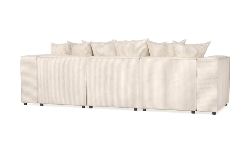 Cubo 4-personers Dyb Modulsofa i Manchester - Beige - Møbler - Sofaer - 3 personers sofa