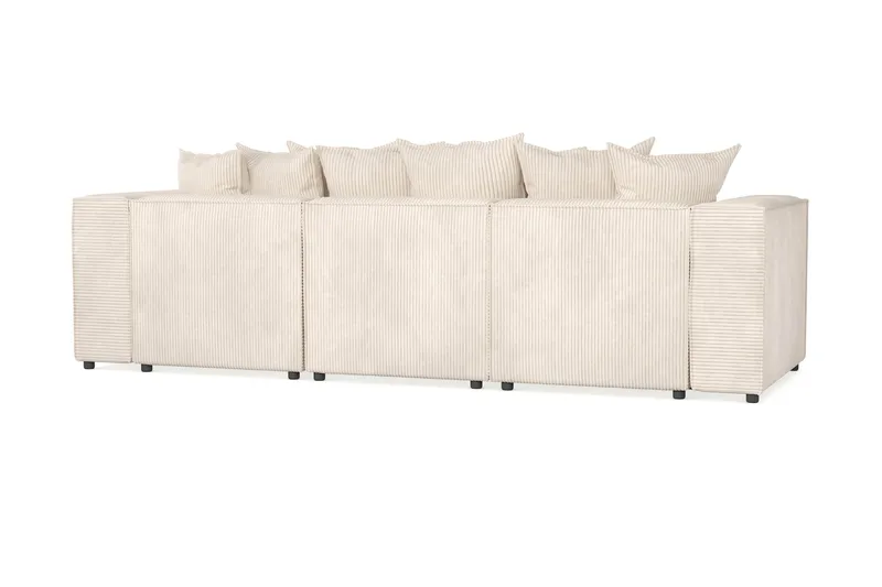 Cubo 4-personers Dyb Modulsofa i Manchester - Beige - Møbler - Sofaer - 3 personers sofa