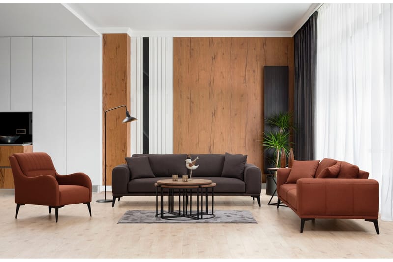 Daler Sofa 3-personers - Rød - Møbler - Sofaer - 3 personers sofa