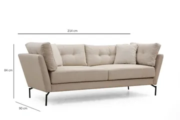 Dorval Sofa 3-personers - Beige - Møbler - Sofaer - 3 personers sofa