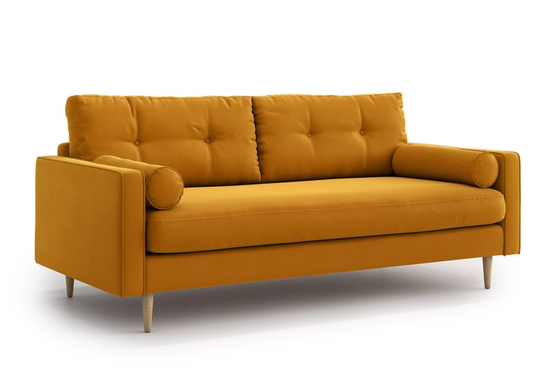 Esmeralde 3-pers. Sofa - Gul - 3 personers sofa