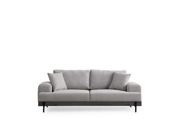 Eti 3-personers Sofa 98 cm i Stof med Lave Armlæn - Grå - Møbler - Sofaer - 3 personers sofa
