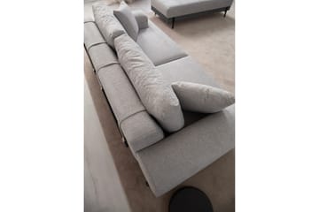 Eti 3-personers Sofa 98 cm i Stof med Lave Armlæn - Grå - Møbler - Sofaer - 3 personers sofa
