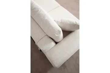 Eti 3-personers Sofa 98 cm i Stof med Lave Armlæn - Hvid - Møbler - Sofaer - 3 personers sofa