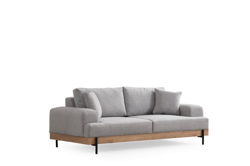 Eti Sofa 3-pers - Grå - 3 personers sofa