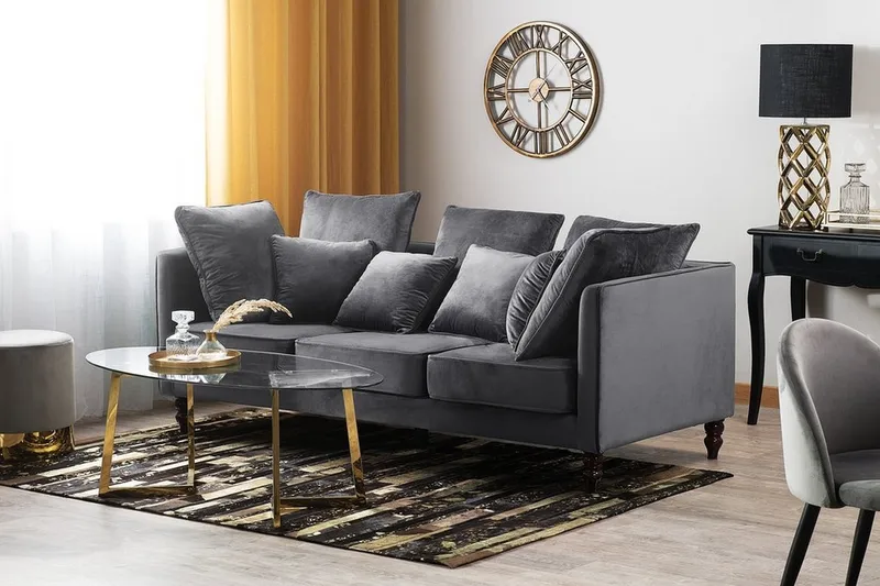 Fenstad Sofa 3-pers - Grå - Møbler - Sofaer - 3 personers sofa