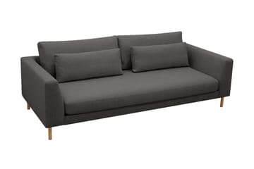 Florenz 3-personers Stofsofa - Mørkegrå - Møbler - Sofaer - 3 personers sofa