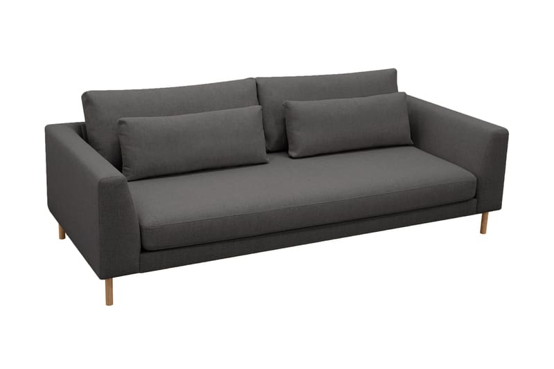 Florenz 3-personers Stofsofa - Mørkegrå - Møbler - Sofaer - 3 personers sofa