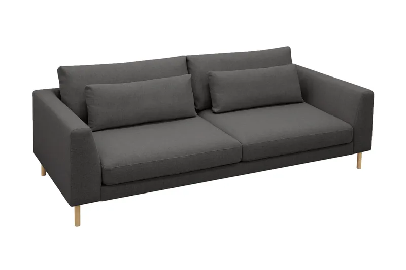 Florenz 3-personers Stofsofa - Mørkegrå - Møbler - Sofaer - 3 personers sofa