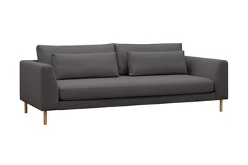 Florenz 3-personers Stofsofa - Mørkegrå - Møbler - Sofaer - 3 personers sofa
