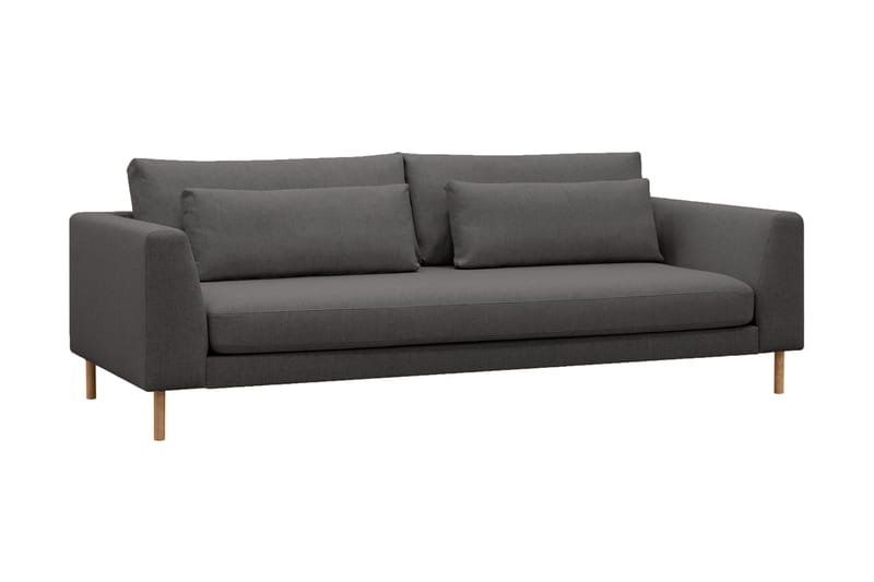 Florenz 3-personers Stofsofa - Mørkegrå - Møbler - Sofaer - 3 personers sofa