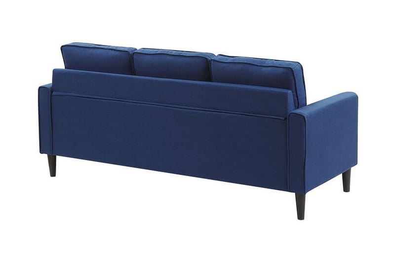 Fuimaono Sofa med Fodskammel - Blå - Møbler - Sofaer - 3 personers sofa