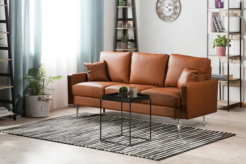 Gavle Sofa 3 sæder - Brun - 3 personers sofa