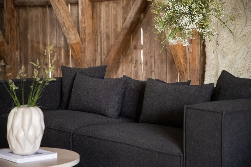 Gillholmen Sofa 3-sits - Sort/Mørkegrå - Møbler - Sofaer - 3 personers sofa