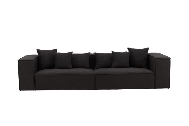 Gillholmen Sofa 3-sits, Sort/Mørkegrå