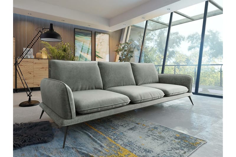 Graystone 3-pers. Sofa - Lysegrå/Mørkegrå - Møbler - Sofaer - 3 personers sofa