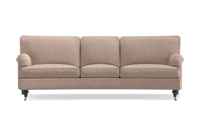 Howard Classic 3-personers Svunget Stofsofa, Mørkebege