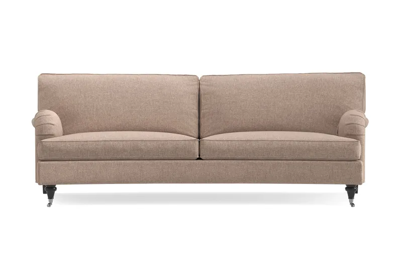 Howard Classic 3-personers Svunget Stofsofa, Mørkebege