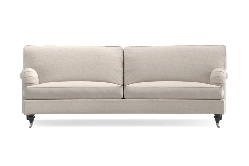 Howard Classic 3-personers Svunget Stofsofa, Beige