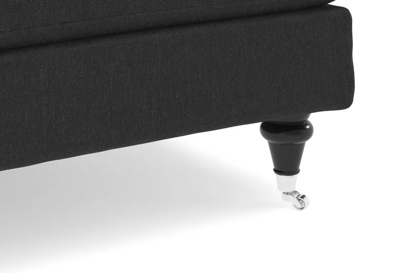 Howard Classic 3-personers Svunget Stofsofa - Mørkegrå - Møbler - Sofaer - 3 personers sofa