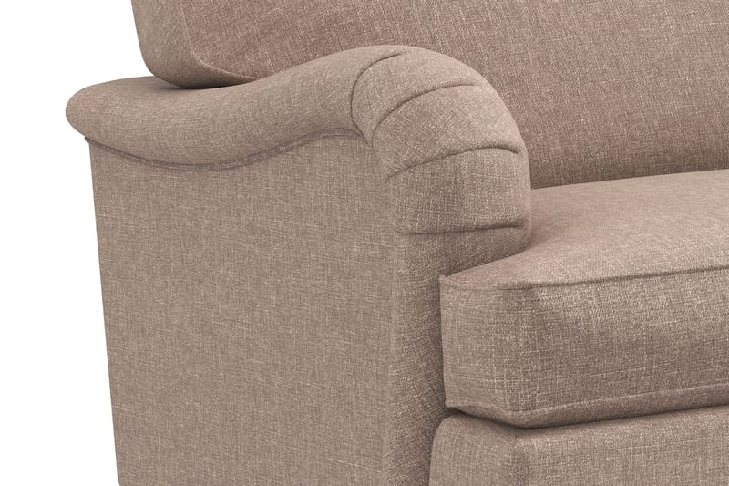Howard Classic 3-personers Svunget Stofsofa - Mørkebege - Møbler - Sofaer - 3 personers sofa