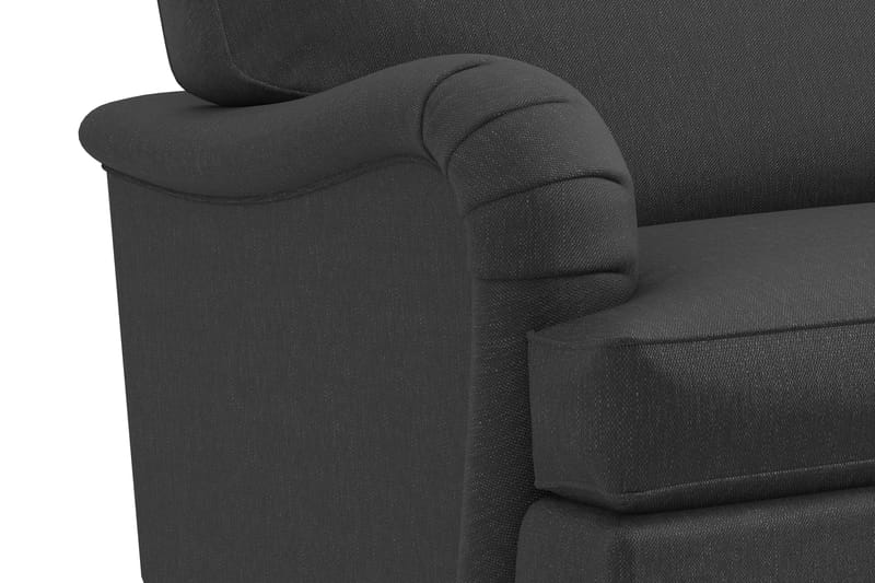 Howard Classic 3-personers Svunget Stofsofa - Mørkegrå - Møbler - Sofaer - 3 personers sofa