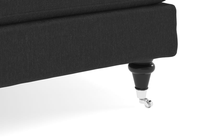 Howard Classic 3-personers Svunget Stofsofa - Mørkegrå - Møbler - Sofaer - 3 personers sofa