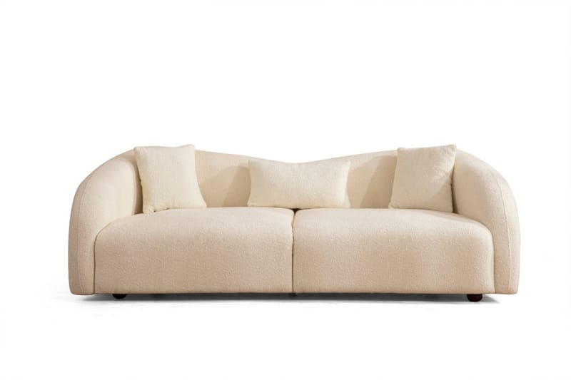 Hungirr Sofa 3-personers, Beige|Bouclé