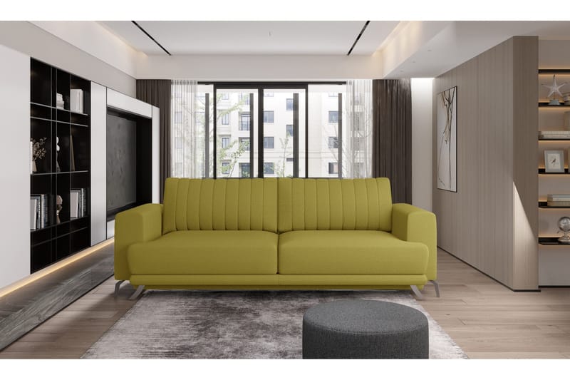 Jalissia 3-Pers. Sofa - Gul - Møbler - Sofaer - 3 personers sofa