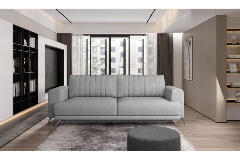 Jalissia 3-Pers. Sofa - Lysegrå - Møbler - Sofaer - 3 personers sofa