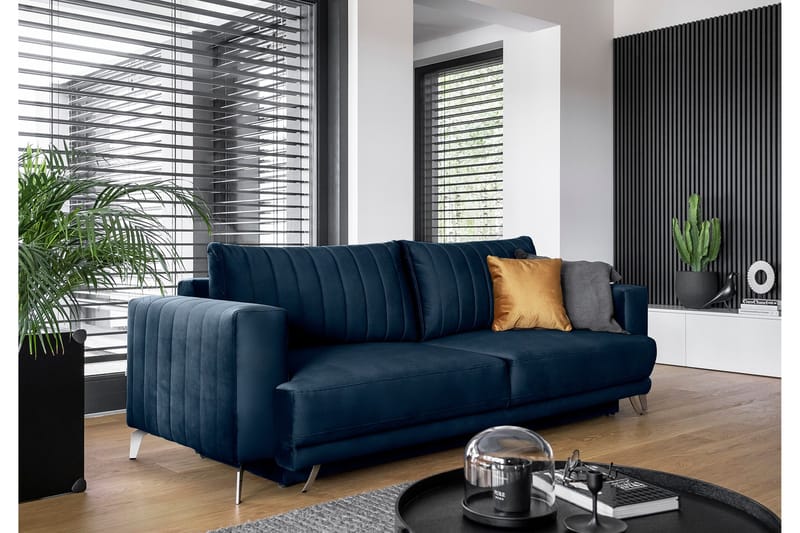 Jalissia 3-Pers. Sofa - Blå - Møbler - Sofaer - 3 personers sofa