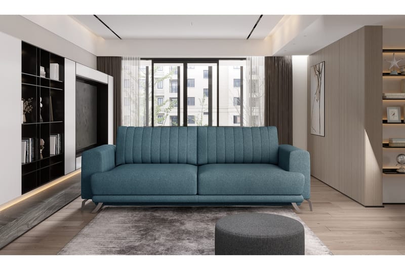 Jalissia 3-Pers. Sofa - Lyseblå - Møbler - Sofaer - 3 personers sofa