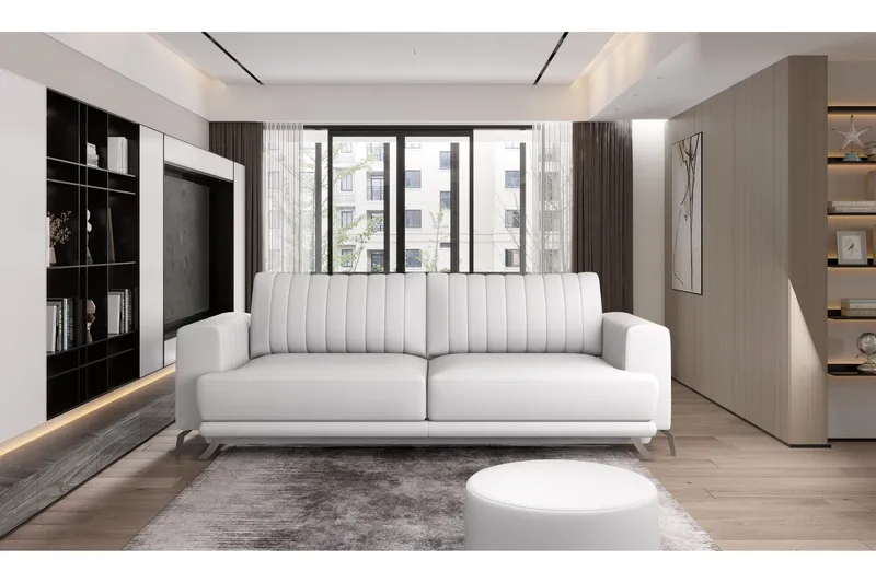 Jalissia 3-Pers. Sofa, Hvid