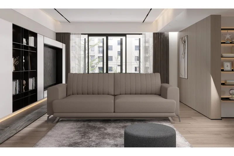 Jalissia 3-Pers. Sofa - Beige - Møbler - Sofaer - 3 personers sofa