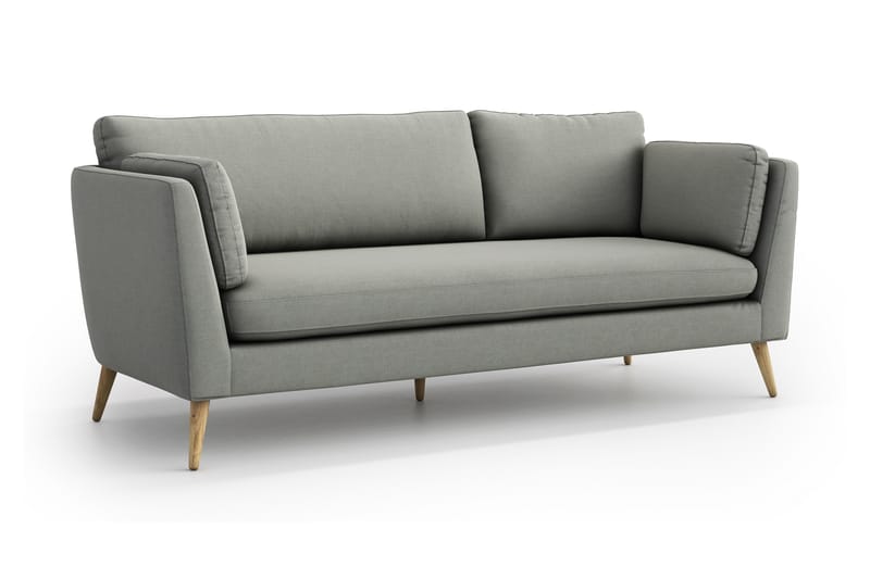 Janella 3-pers. Sofa - Lysegrå - 3 personers sofa