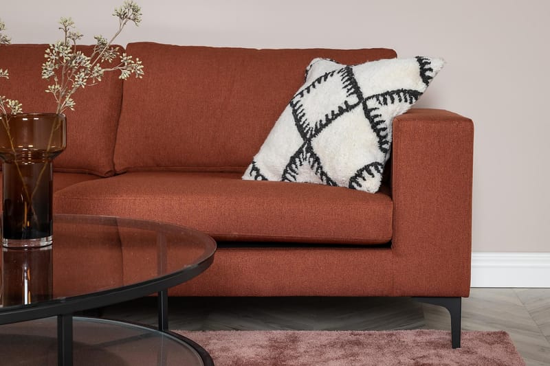 Johana 3-pers Sofa - Rød - 3 personers sofa