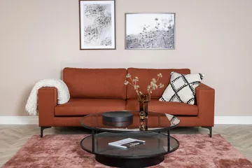 Johana 3-pers Sofa - Rød - Møbler - Sofaer - 3 personers sofa