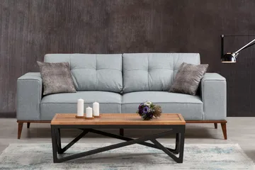 Jonnesha 3-Pers. Sofa - Grå - Møbler - Sofaer - Sovesofaer - 3 personers sovesofa