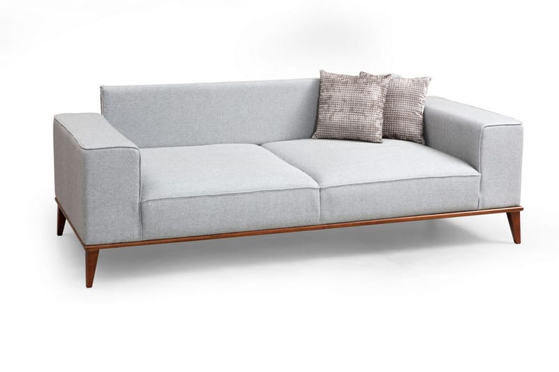 Jonnesha 3-Pers. Sofa - Grå - Møbler - Sofaer - 3 personers sofa