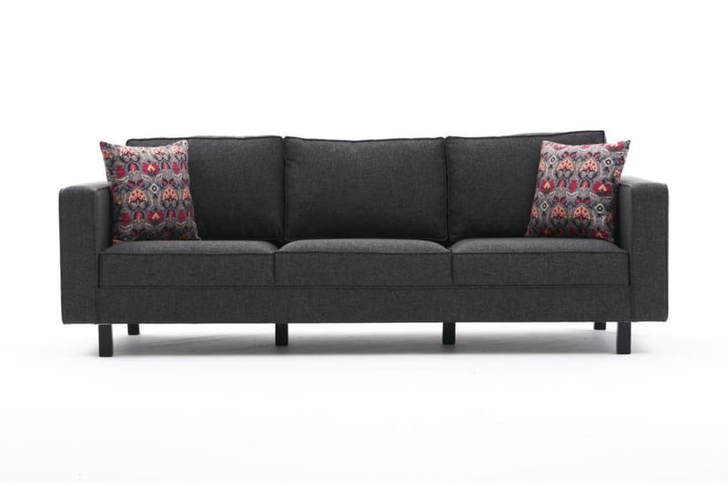 Kaletea Sofa 3-Pers. - Antracit - 3 personers sofa