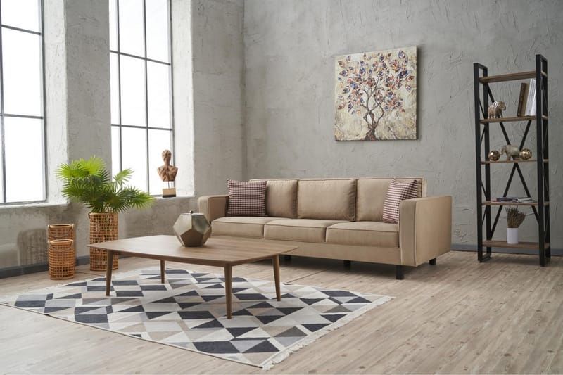 Kaletea Sofa 3-Pers. - Beige - 3 personers sofa