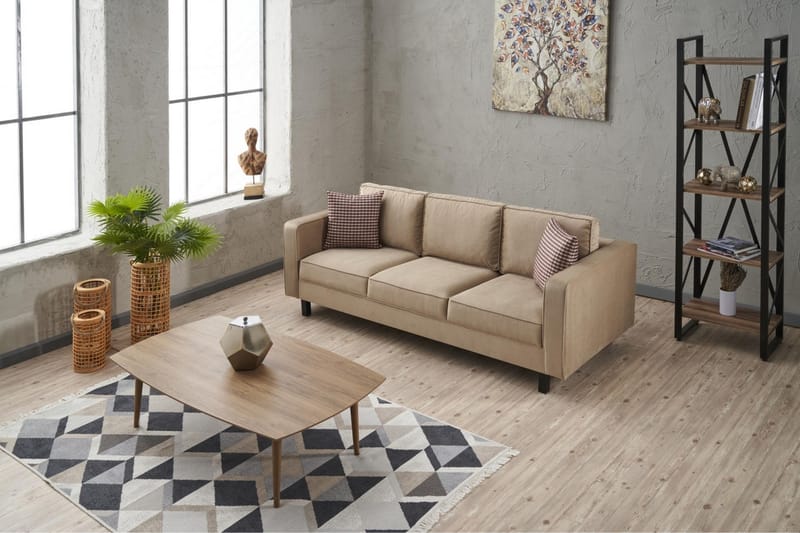 Kaletea Sofa 3-Pers. - Beige - 3 personers sofa