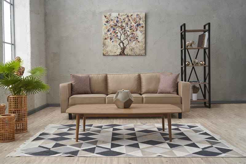 Kaletea Sofa 3-Pers. - Beige - Møbler - Sofaer - 3 personers sofa