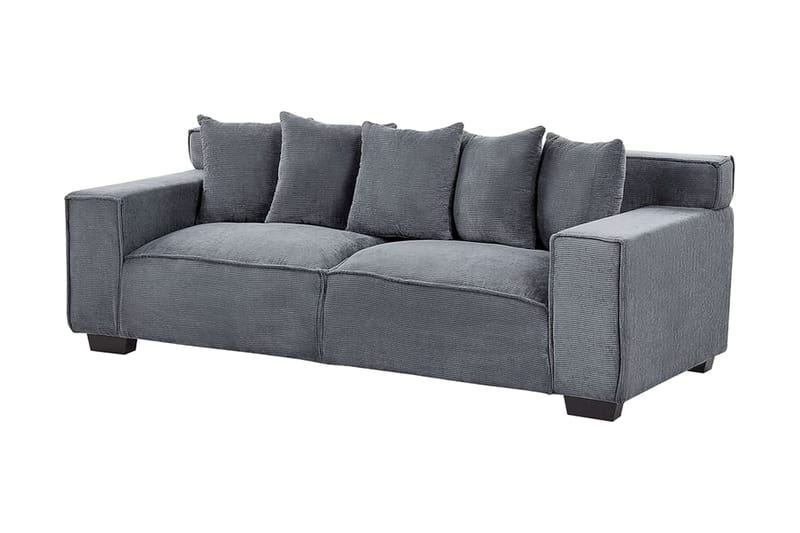 Lahall Manchestersofa 200 cm - Grå - Møbler - Sofaer - 3 personers sofa