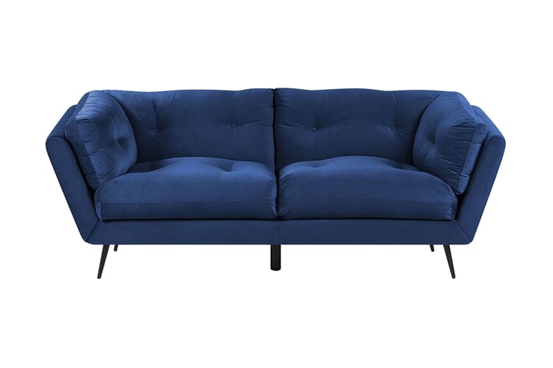 Lenvik 3-Pers. Sofa, Velour/Blå