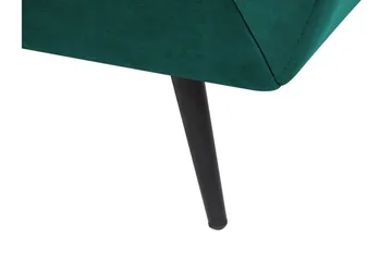 Lenvik 3-Pers. Sofa - Velour/Grøn - Møbler - Sofaer - 3 personers sofa